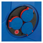 Kabeltrommel Kst 50m H05RR-F 3x1,5mm IP44 3xSteckdosen m.Tragerahmen