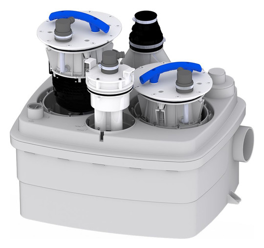 SFA Hebeanlage SaniCubic 2 Classic grau, mit Kabelalarmsystem