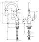 hansgrohe Spültisch-Einhebelmischer 220 Focus M42 Geräteabsperrventil, 1jet, chrom