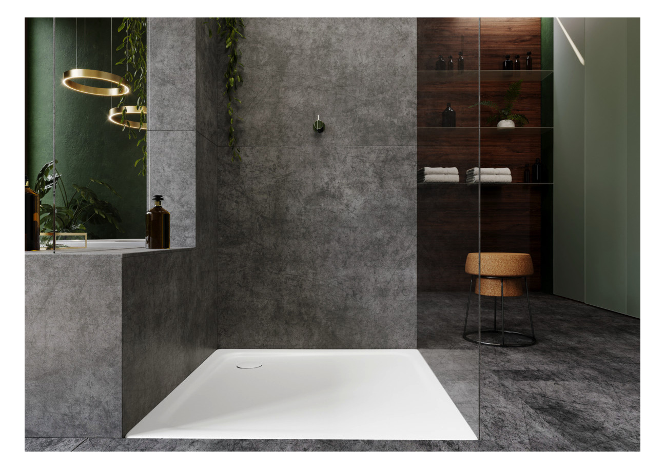 Kaldewei Duschwanne SUPERPLAN CLASSIC 399-2 120x120x2,5cm, mit Träger, Antislip, weiß