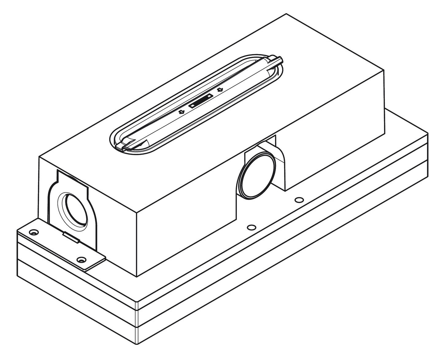 hansgrohe uBox universal Ablaufgehäuse DN 50, für Standardinstallation