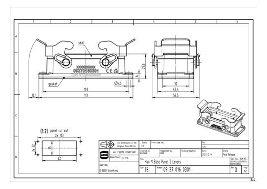 HART HARTING HAN M ANBAUGEHA 09370160301 