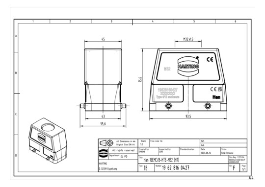 HART Gehäuse M32             19628160427 