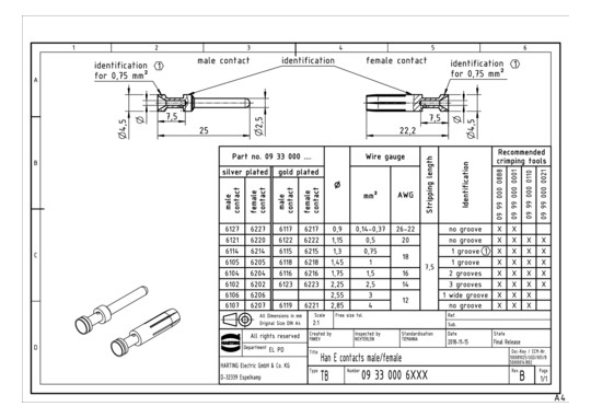 HART Crimpk.-Buchse 1qmm     09330006205 