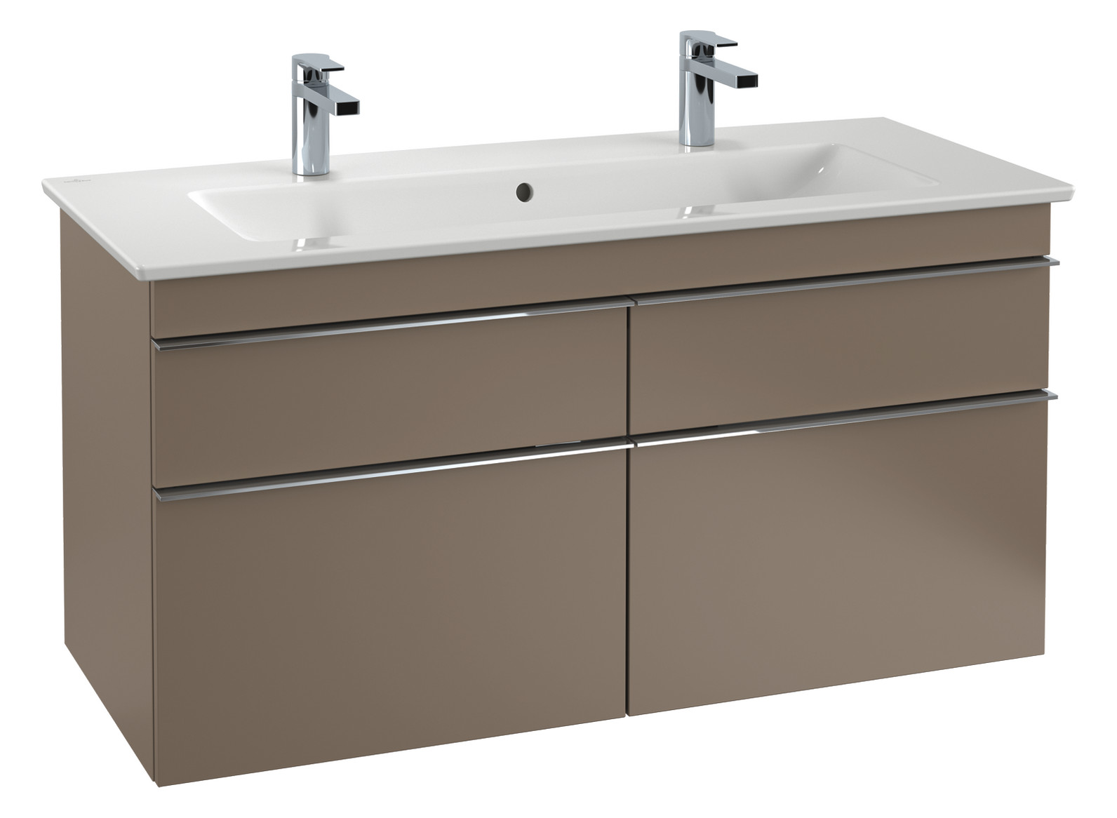V&B Waschtisch-Unterschrank Venticello 115,3x59x50,2cm, Griff White, stone oak