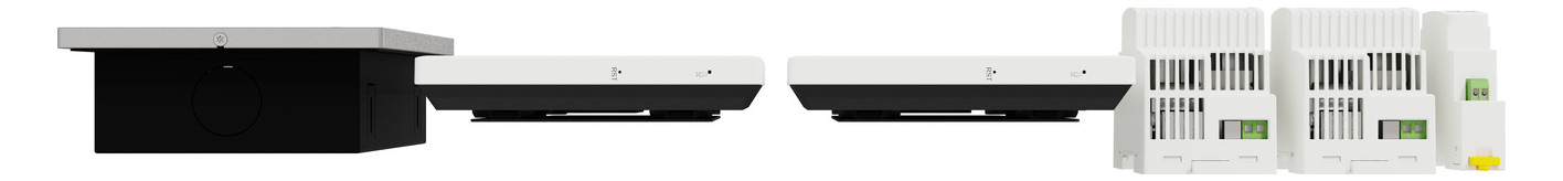 Video-Türsprechset 2Draht 2xTeiln UP/AP ws ws 1LS Unterputz/Aufputz