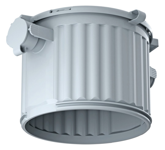 Leuchteneinbaugehäuse HaloX Ø100mm 105mm 160mm Kst Geeignet für HV-Leuchten