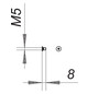Dallmer Sicherheitsschraube M 5 x 8 mm, Edelstahl 1.4301, 2 Stück