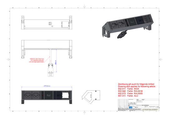 Bachmann DESK2 2xCH T13 1xUSB C  902.942 