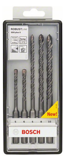 SDS plus-5 Hammerbohrer-S Bohrerset 5tlg KstBox