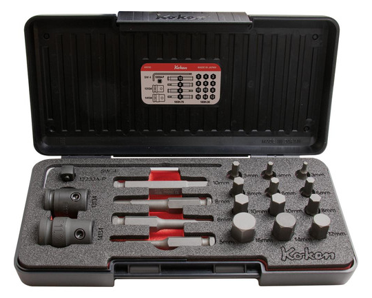 KOKEN-Kraft- Bit-Garnitur 7/16 für Innensechskant...