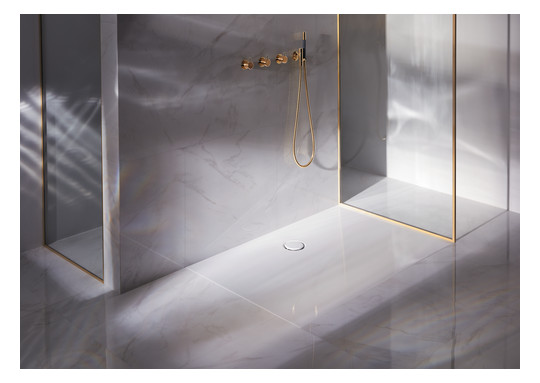 Duschfläche BetteFloor Side 3377 180x90cm, Glasur, starwhite