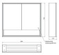 EMCO Aufputz-Lichtspiegelschrank Loft 800x733mm, mit Unterfach, LED, 2-türig, aluminium/spiegel