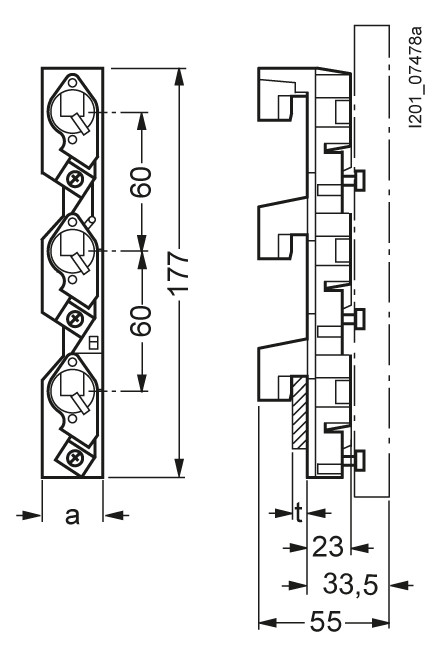 D0-Sicherungssockel 3p D02 REG 63A 400V Kst D0-Sicherungssockel 3p D02 REG 63A 400V Kst