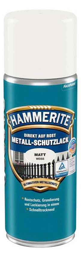 Bild Metall-Schutzlack Spray weiss 400ml - HAMMERITE-0