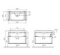 VitrA Bad Waschtisch-Möbel-Set Sento 98x48,5x67,5cm, 2 Vollauszüge, fjordgrün matt, Dekor