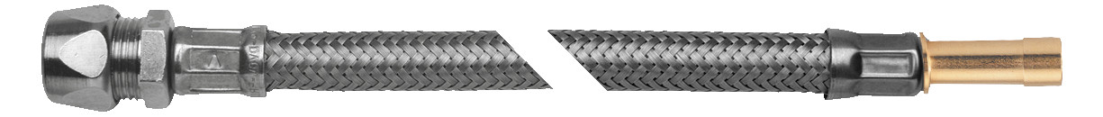 ASW Flex-Trinkwasserschlauch 300 mm, 3/8"x10mm Quetschverschraubung, 10mm Rohrstutzen