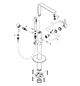 GROHE Fertigmontageset Lineare UP-Wannen-Einhebelmischer 1/2", Bodenmontage, chrom