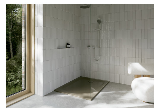 Duschwanne BetteUltra 1260 120x90x3,5cm, Mini-Wannenträger, graphite