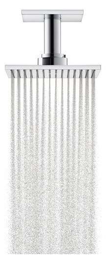 hansgrohe Kopfbrause Axor mit Deckenanschluss, 250x250mm, 2jet, chrom
