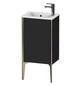 Duravit Waschtisch-Unterschrank XViu 41x29x59,4cm, stehend, champagner matt, Anschlag rechts, graphit supermatt