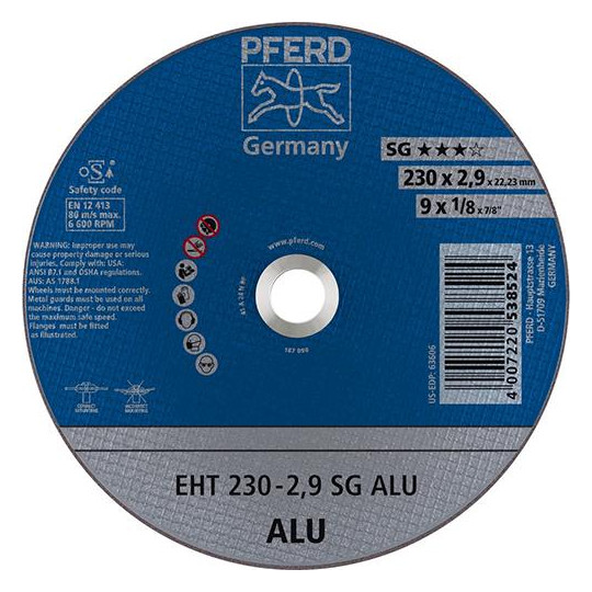 PFERD-Trennscheiben SG ALU - 230x2,9mm, gerade