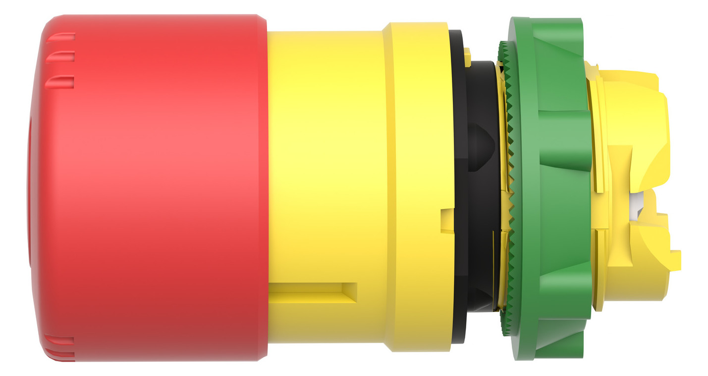 Frontelement für Not-Aus Ø22,5mm rt rnd IP66 hoch Schaltfunktion verrastend Dreh