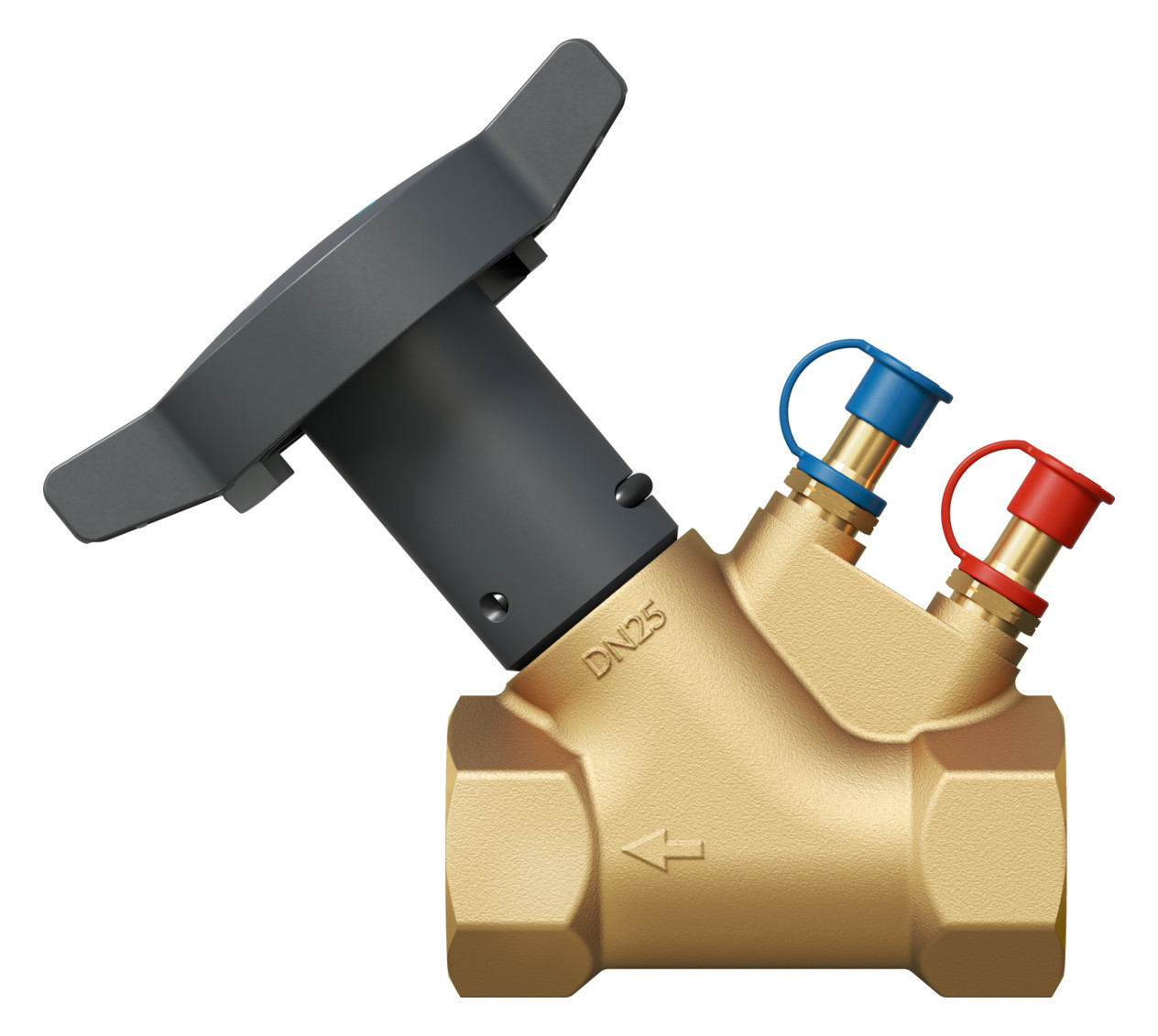 Oventrop Strangregulierventil Hydrocontrol V DN 50, PN 25, beiderseits Innengewinde, Messing Oventrop Strangregulierventil Hydrocontrol V DN 50, PN 25, beiderseits Innengewinde, Messing