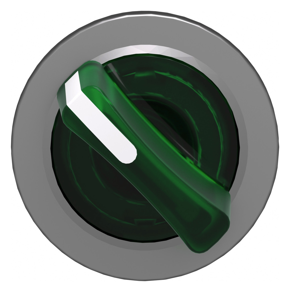 Knebelschalter 2stuf bel.b gn rnd Ø30,5mm Geeignet für Beleuchtung