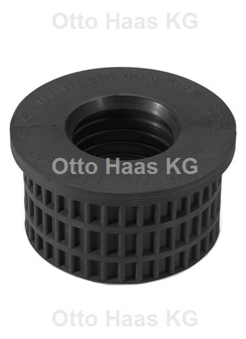 HAAS Reduziermuffe OHA RDST DN 90 für Anbindung DN 70, Gummi, schwarz