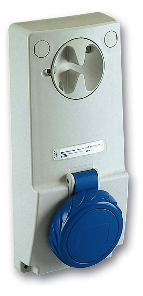 CEE-Schaltersteckdose 2p Acti9 32A IP65 230V/bl 6h Kst mech.Verrieg