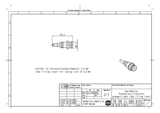 HART Kontakte o. Absperrung  09140006152 