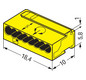 Steckklemme 8f 100V 6A Serie 243 ge f.Massivleiter