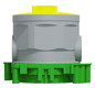 Verbindungsdose Beton Ø70x75mm Kst IP3X 71x71x75mm Ger/VerbDose/kast rnd