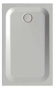 Duschwanne BetteUltra 1670 120x75x3,5cm, Antirutsch/Pro, Mini-Wannenträger, silver