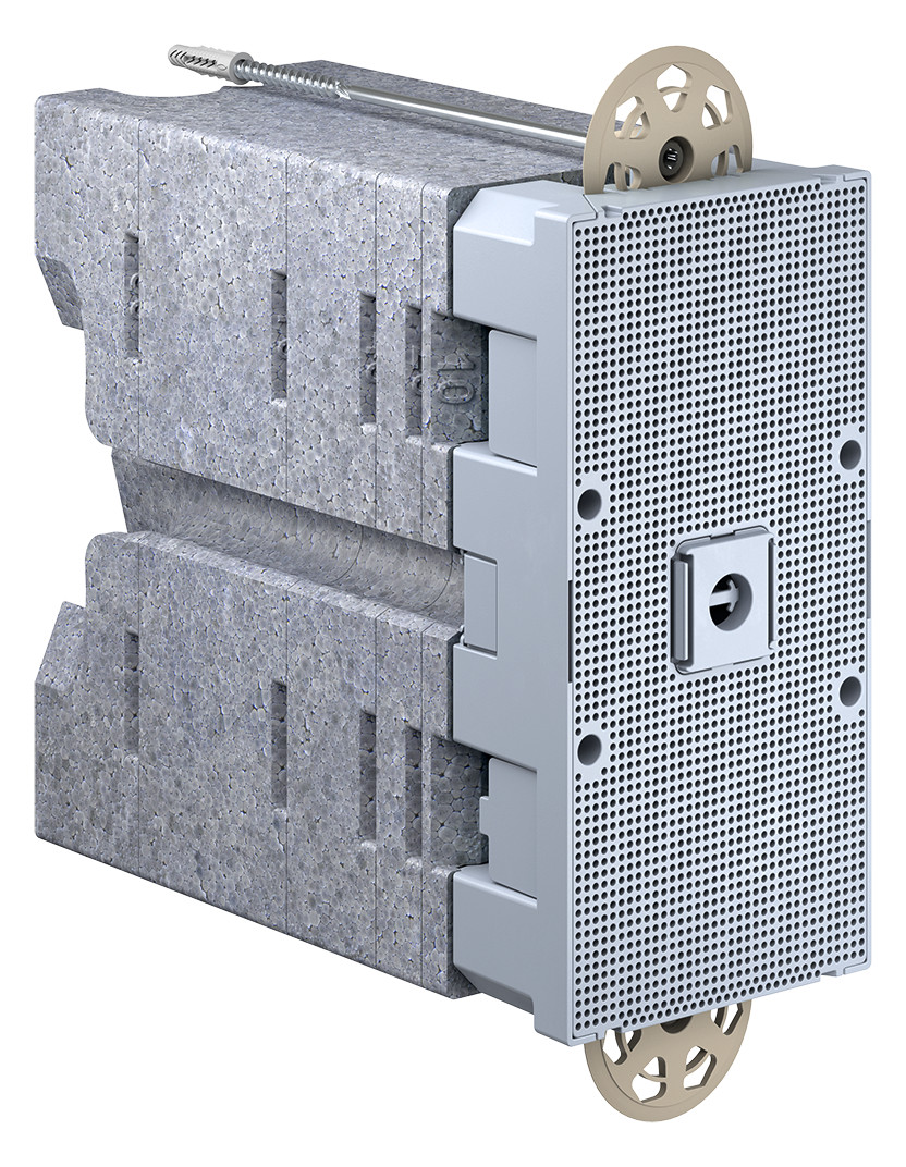 Geräteträger WD 160-240mm Kst 220x110mm Mit Füll-Dämmstoffen