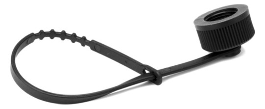Staubschutz Steck-M12 sw