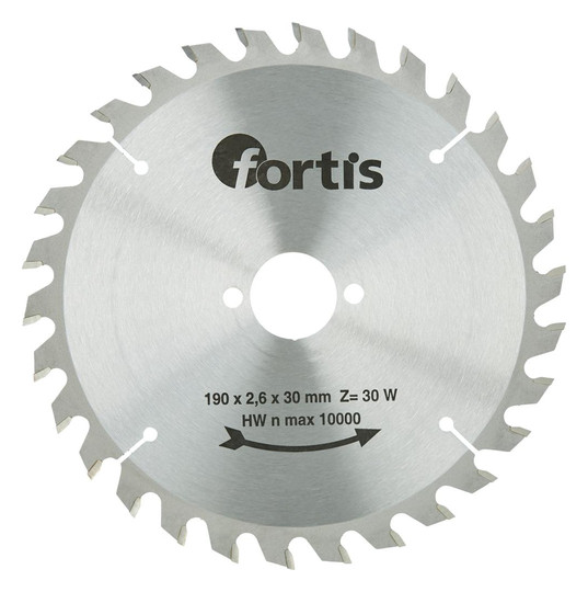 fortis-HW-Kreissägeblatt 190x2,4x30 mm, 30Z