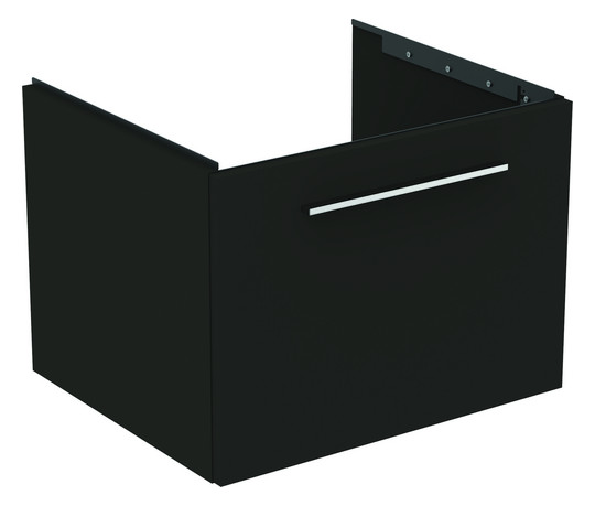 Ideal-Standard Möbel-Waschtisch-Unterschrank i.life B 1 Auszug, 60 x 50,5 x 44 cm, carbongrau matt