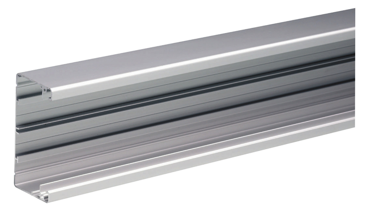 Geräteeinbaukanal Alu 100x52mm ver-ws RAL9016 GEB-K besch 3429qmm 2500mm