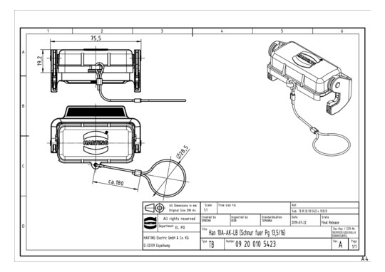 HART Schutzkappe 10A         09200105423 