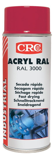 CRC-Acryl-Farblackspray, glänzend RAL3000, feuerrot...
