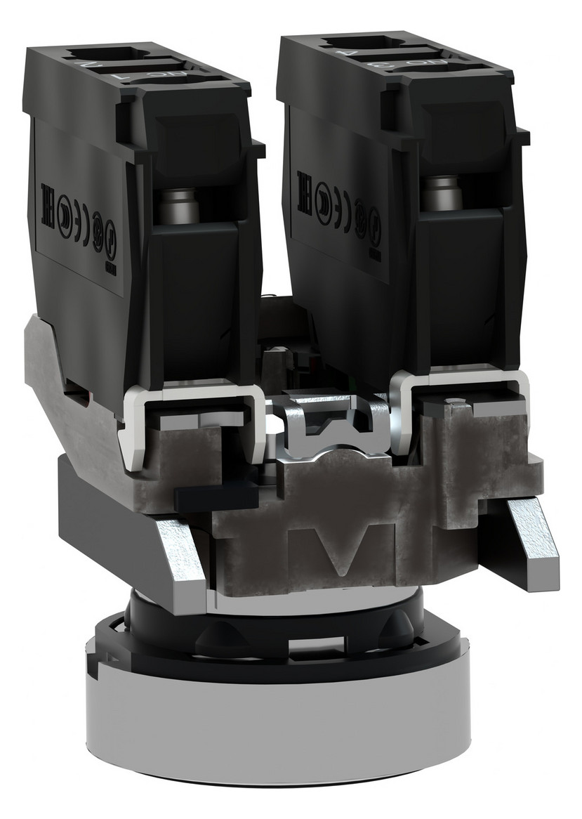 Drucktaster 1f sw rnd Ø22,5mm 1S 1Ö IP66 fl Tastend