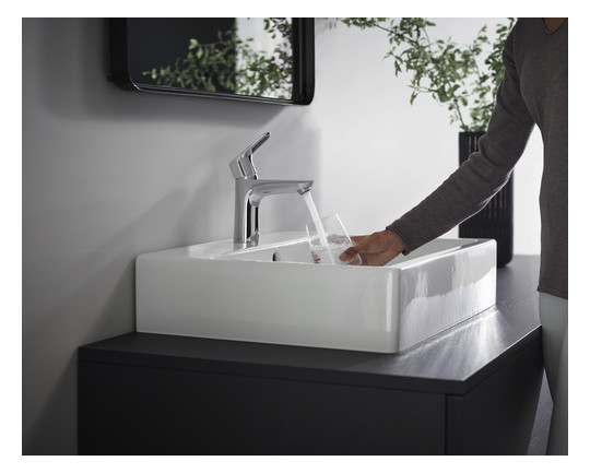 hansgrohe Waschtisch-Einhebelmischer 100 Focus mit Zugstangen-Ablaufgarnitur, chrom