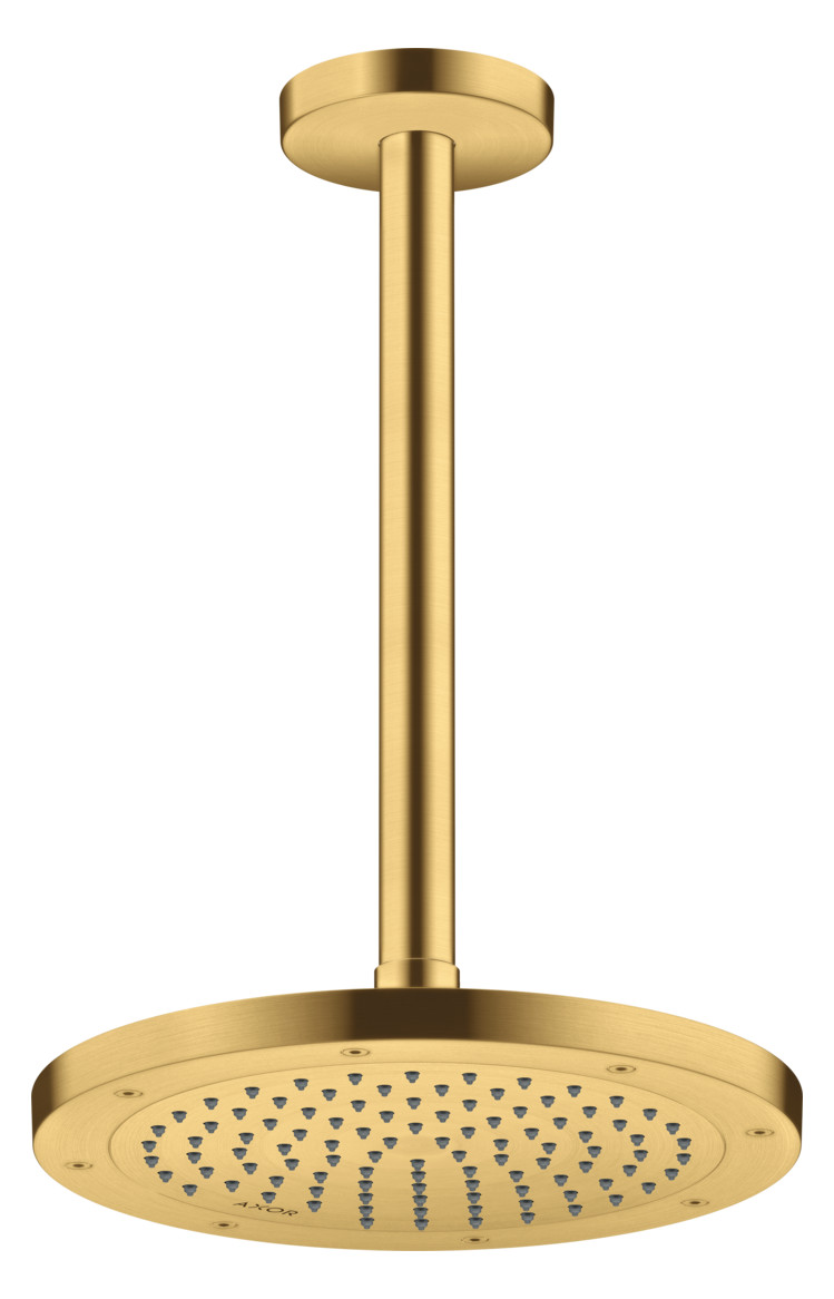hansgrohe Deckenanschluss Axor 300mm, rund, brushed gold optic