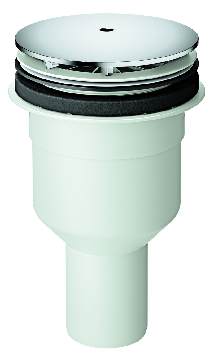 GROHE Ablaufgarnitur Universal Ø 11,2 cm, Abgang senkrecht, chrom