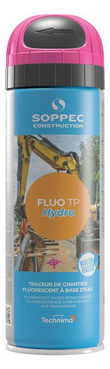 SOPPEC-Baustellenmarkierspray Fluo TP Hydro, pink - 500ml