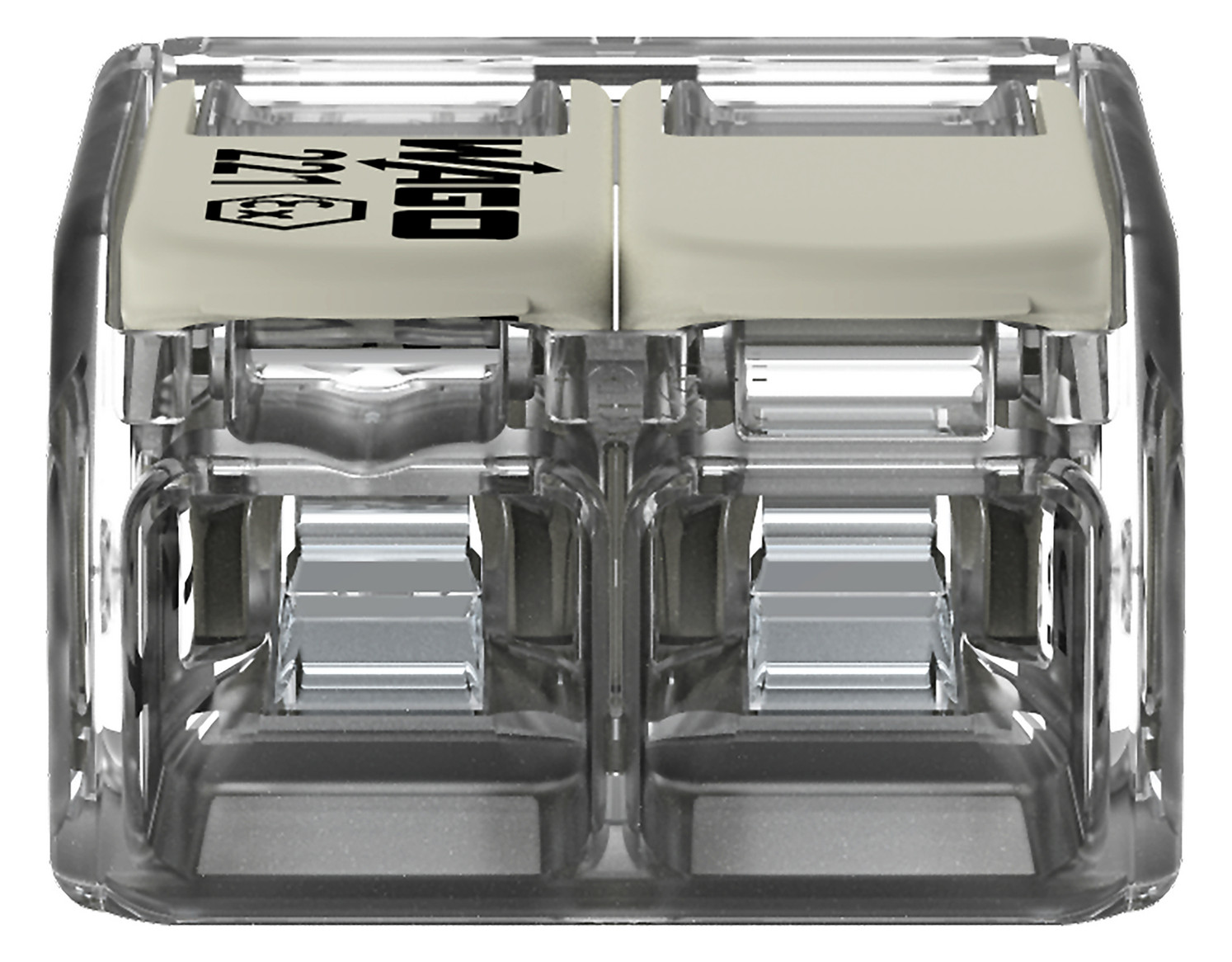 Steckklemme 2f 450V 32A Serie 221 0,14-4qmm m.BetätiHebel f.Massivleiter