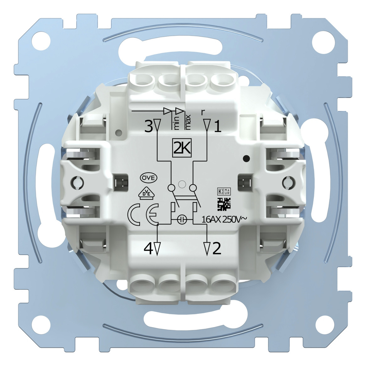 Kontroll-Wippschalter QuickFlex UP IP20 2p 1f 16AX