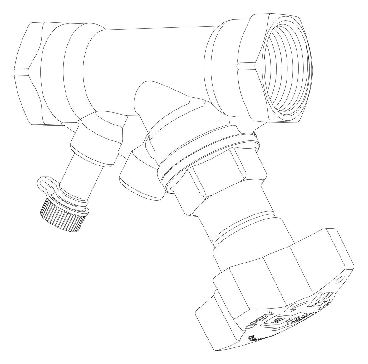 TA Absperrventil STS DN 32, kvs 18,3, PN 25, ohne Entleeradapter